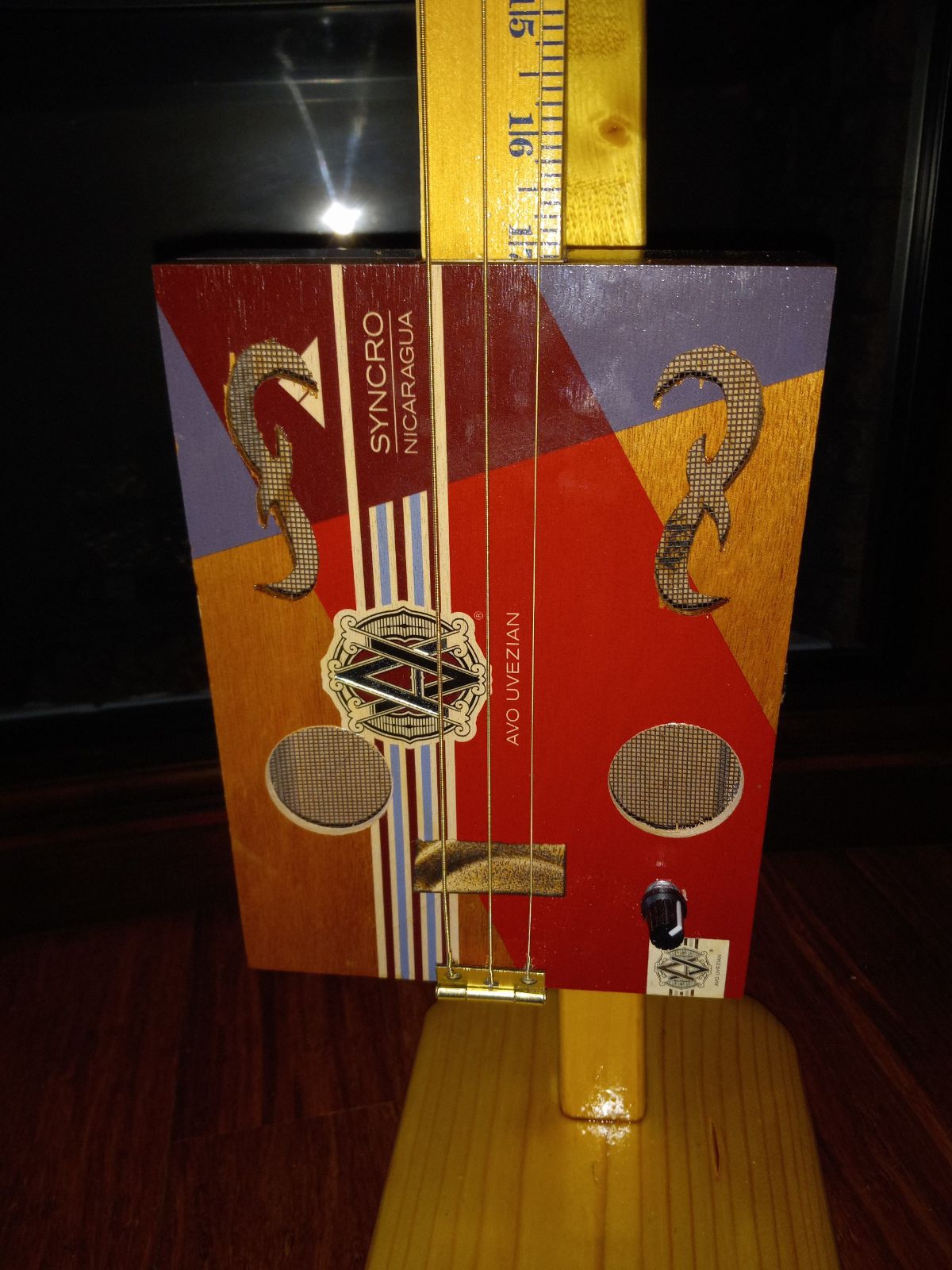 Hand made Electric Blues Cigar Box Guitar