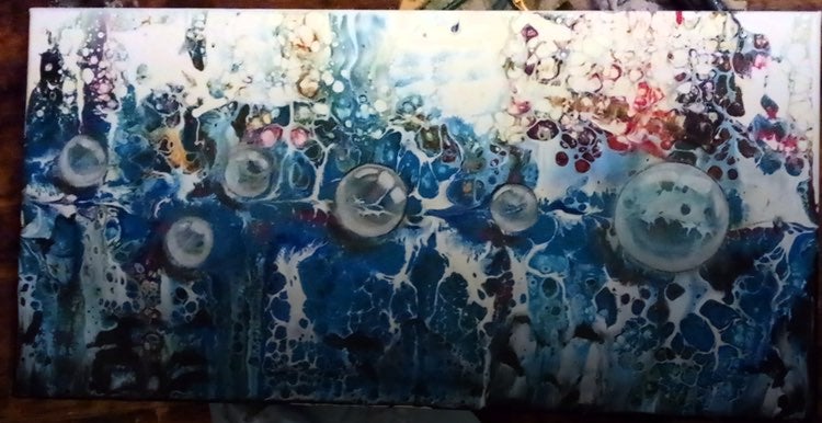 Original abstract painting on canvas