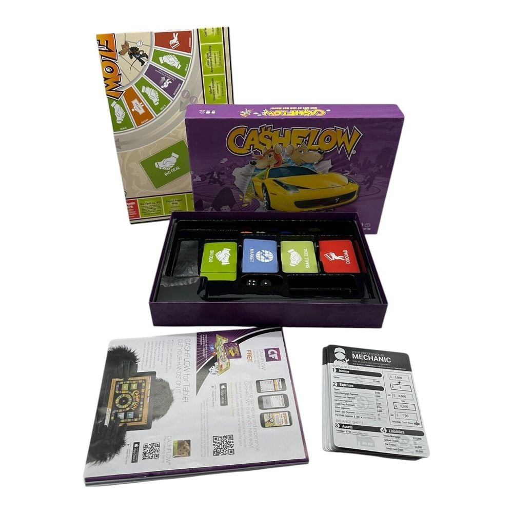 Rich Dad Cashflow Board Game Get Out of The Rat Race 2-6 Players