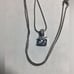 - Beautiful Brilliant Cut Lab Created Solitaire Diamond Silver Necklace