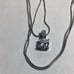 - Beautiful Brilliant Cut Lab Created Solitaire Diamond Silver Necklace