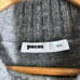 Pacas Women's Baby Alpaca Wool Blend Mock Neck Pullover Sweater Medium Gray Soft