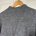 Pacas Women's Baby Alpaca Wool Blend Mock Neck Pullover Sweater Medium Gray Soft