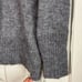 Pacas Women's Baby Alpaca Wool Blend Mock Neck Pullover Sweater Medium Gray Soft