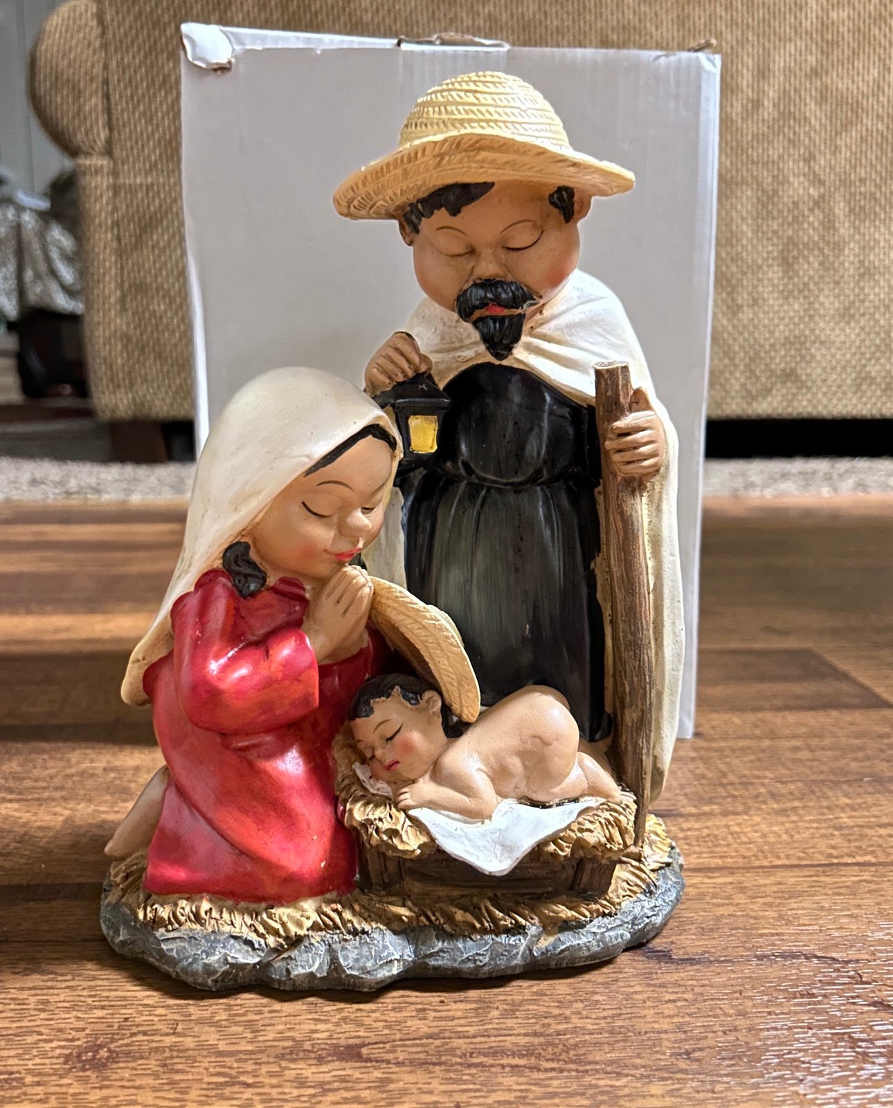Gerson~ 16” in Mexican Folk Nativity Scene (Mary/Joseph/Jesus) ~ New W/Box