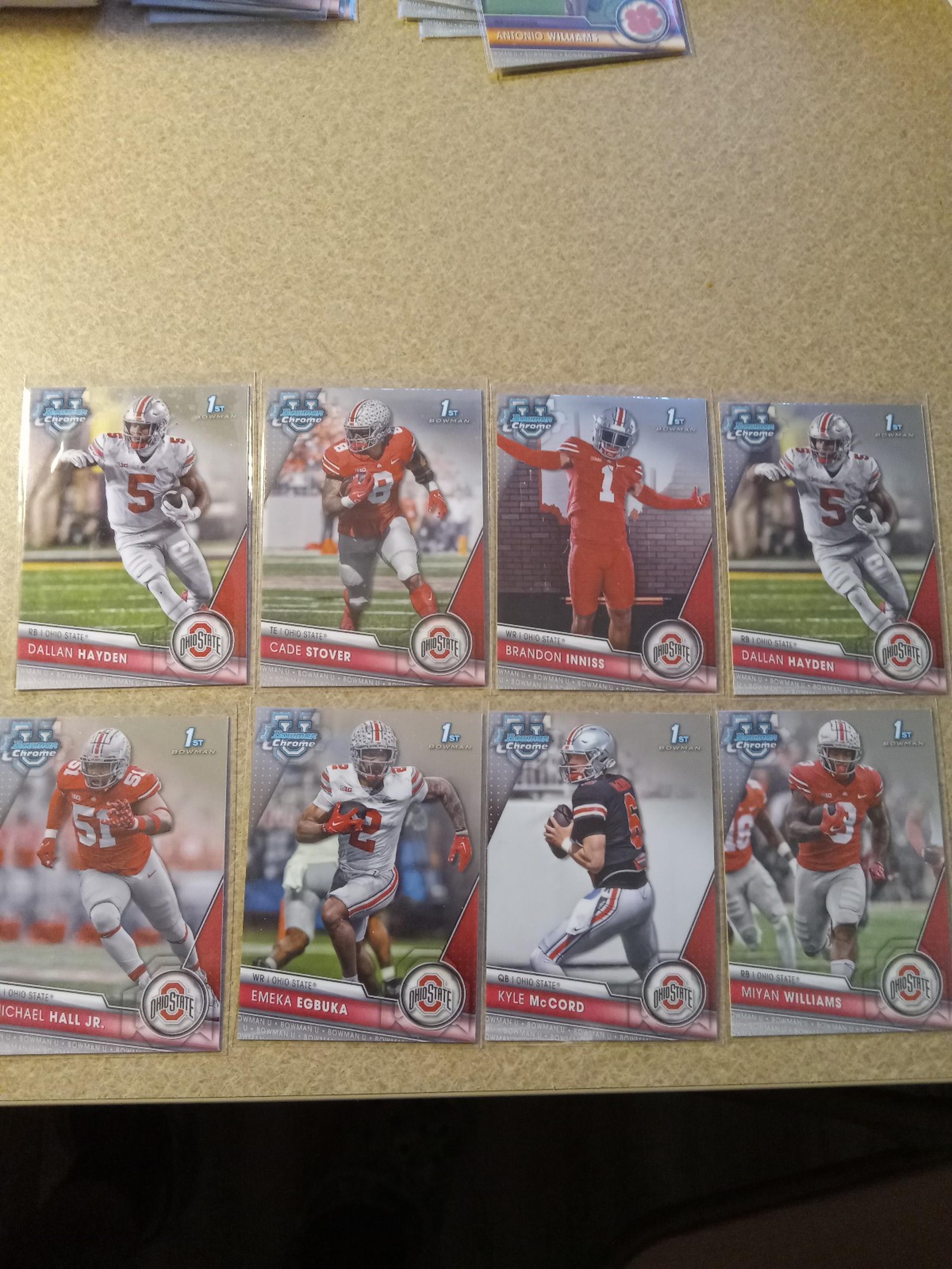 8 Card Lot Ohio State Buckeyes