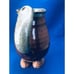 EAKIN Stein Funny Face Coffee Mug Ugly Cowboy Mustache signed Vintage.