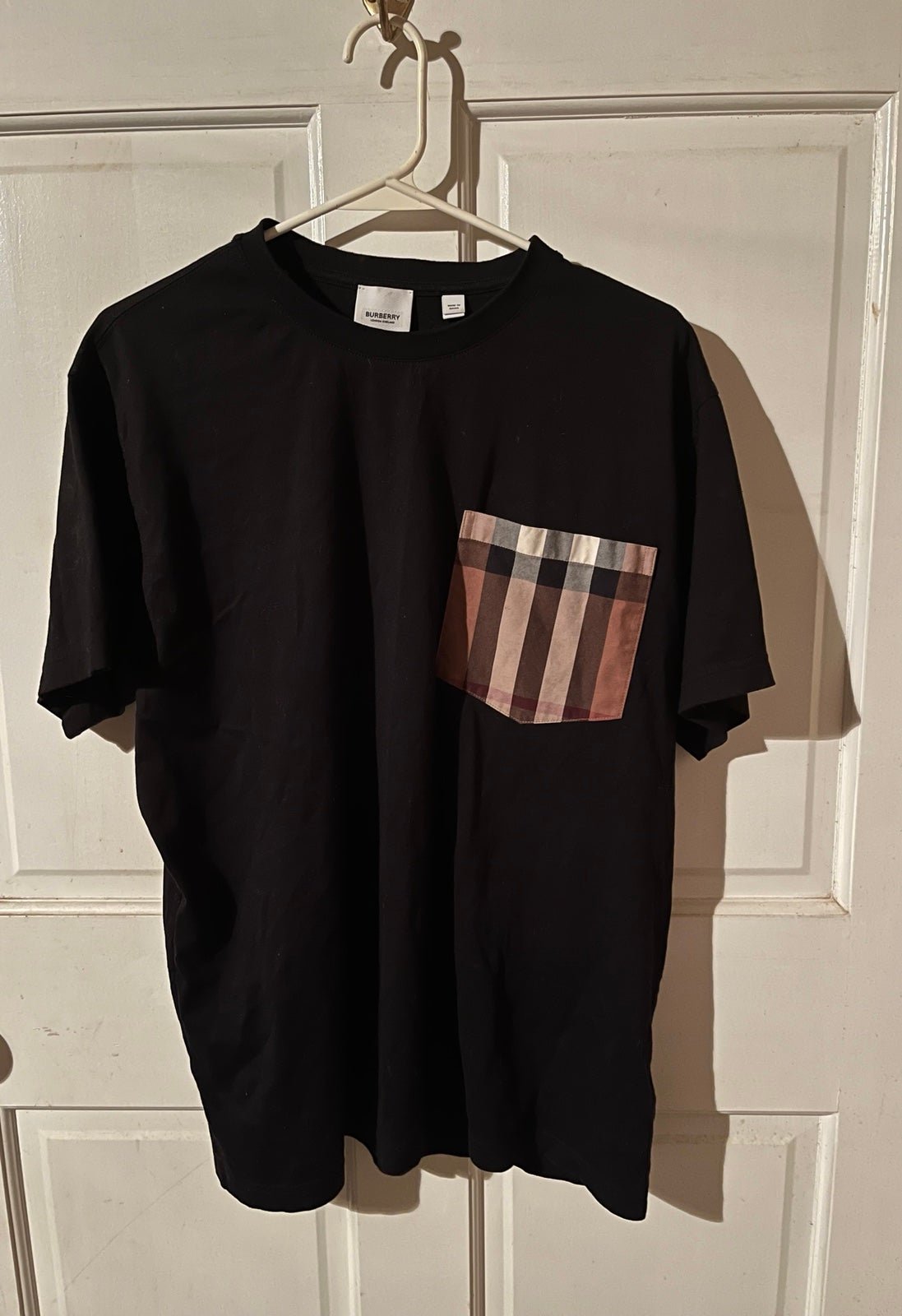 すぐ届く[BURBERRY] サイドチェックオーバーサイズTシャツ CARIS