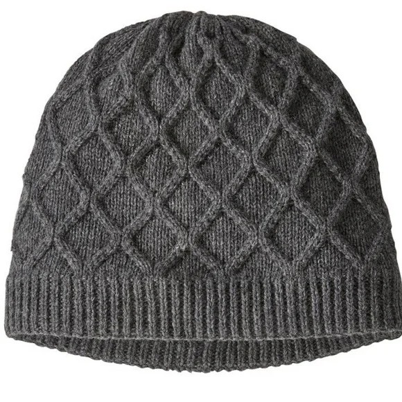 Patagonia Women's Honeycomb Knit Beanie Noble Gray NEW
