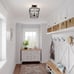 8 Light Matte Black Lantern Geometric Chandelier