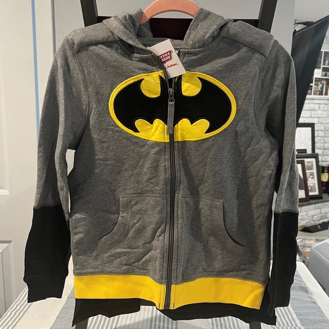 Hanna Anderson Justice League Batman Zip Up Hoodie