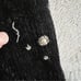 Berek 2 Sweater Women Medium Cardigan Beaded Embroidered Handbags Colorful Black