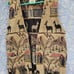 Vtg SGDN Same Game Different Name Vest M Fringe Aztec Safari Native Hippie Boho