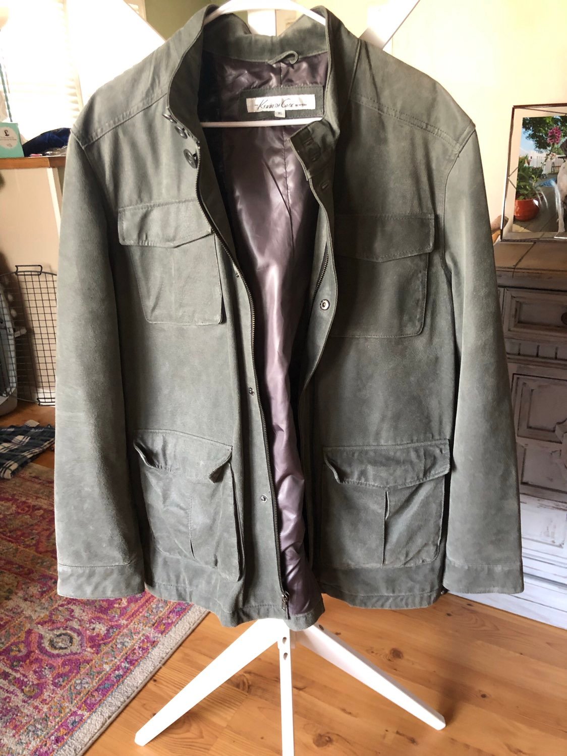 Kenneth Cole green suede jacket