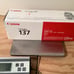 Canon Genuine Toner Cartridge 137 Black 1-Pack New