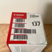 Canon Genuine Toner Cartridge 137 Black 1-Pack New