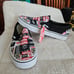 Vans Off The Wall Logo Slip Ons, Size 10, New