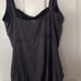 Calvin Klein Women's Ruched Panel One Piece Swimsuit Silver Brown Swimwear Sz 12