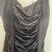 Calvin Klein Women's Ruched Panel One Piece Swimsuit Silver Brown Swimwear Sz 12
