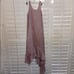Stellah Anthropology Womens Asymmetric Crepe Hi Low Maxi Dress Size XS Purple