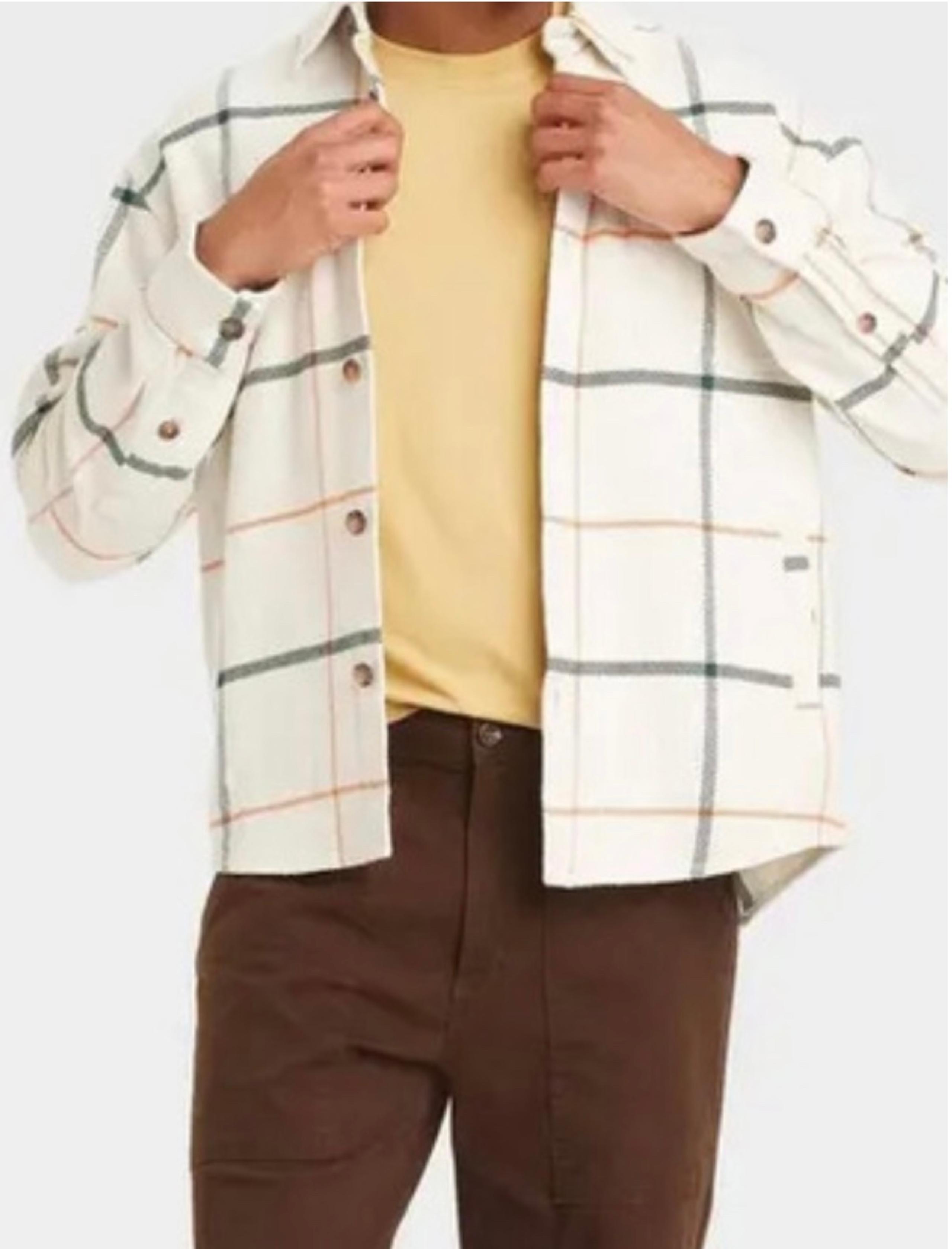 Men's Heavyweight Flannel Long Sleeve Button-Down Shirt
Goodfellow & Co Cream