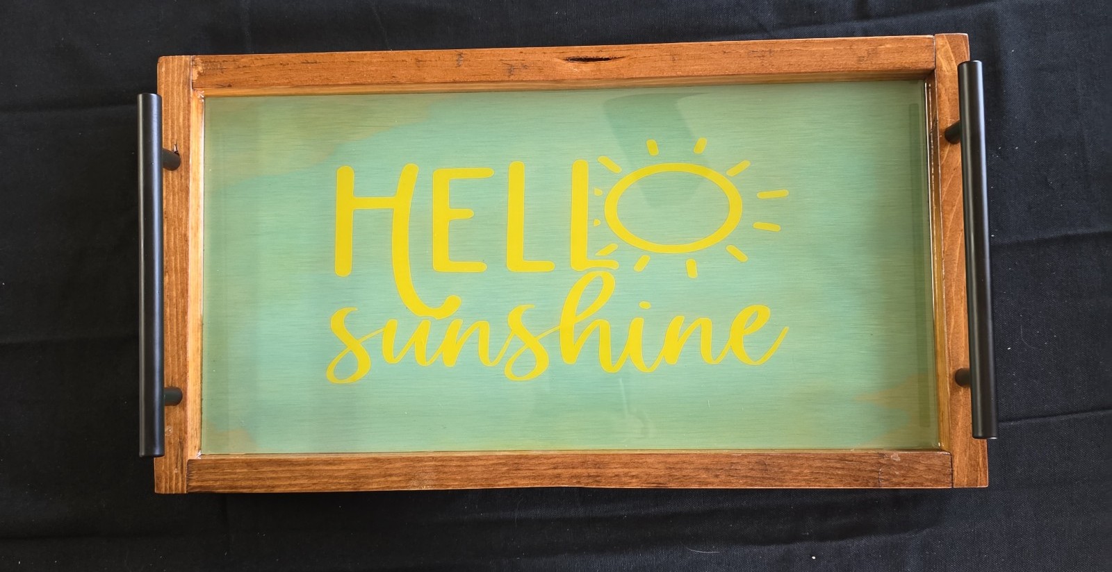 Serving Tray with saying (HELLO SUNSHINE)