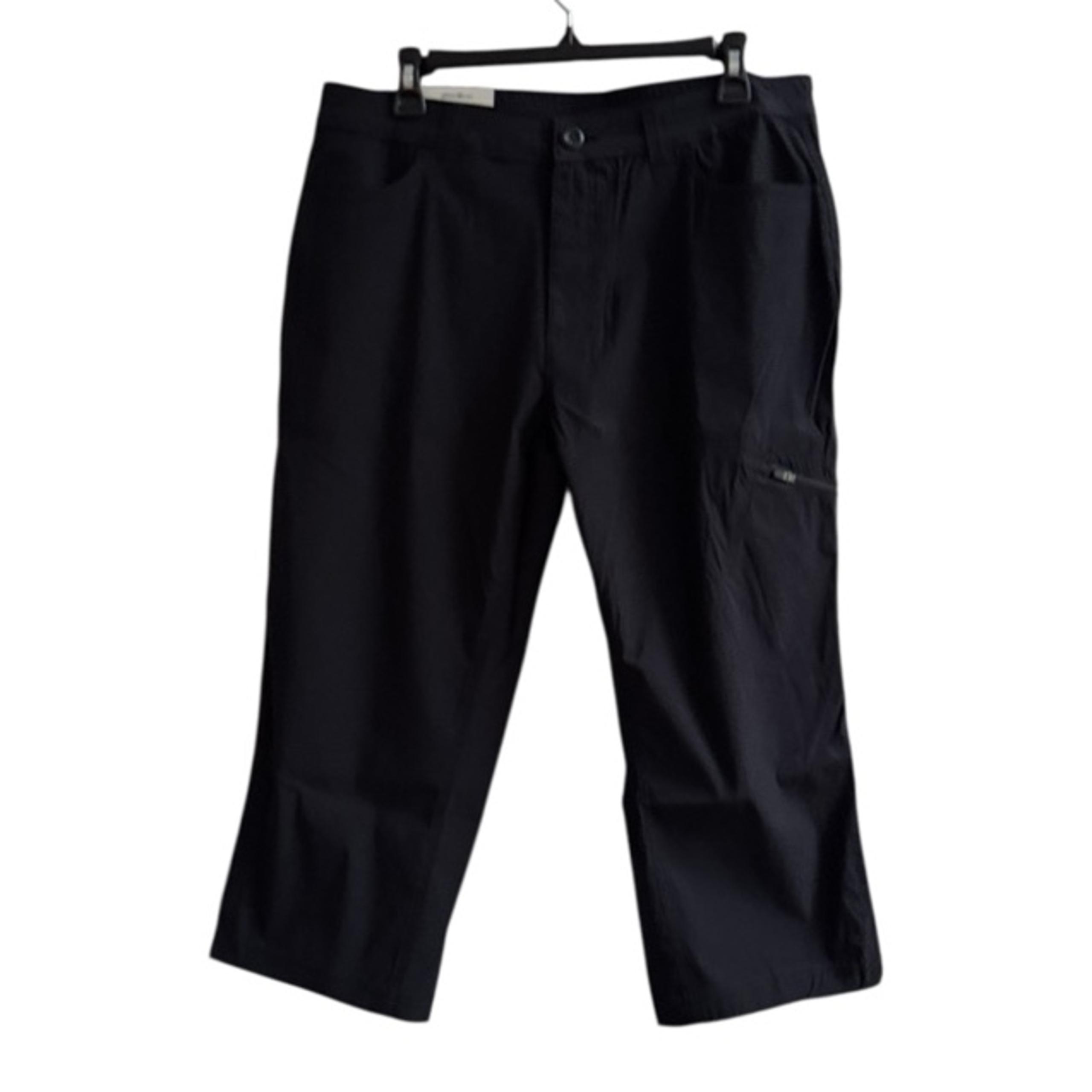 Eddie Bauer Womens Size 14 Rainer Capri Black Inseam 21”