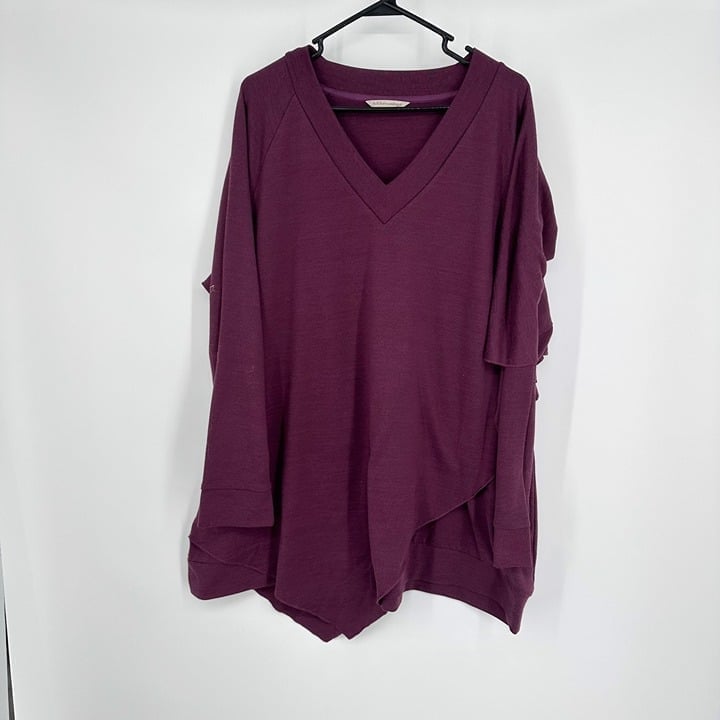 Soft Surroundings Madeline Tunic Top, Purple Wine