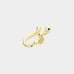 Gold Snake Nose Ring Clip Cuff Jewelry Rhinestone Crystal