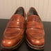 JOAN DAVID Vintage Brown Leather Block Heel Size 38