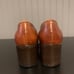 JOAN DAVID Vintage Brown Leather Block Heel Size 38