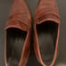 JOAN DAVID Vintage Brown Leather Block Heel Size 38