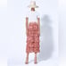 NWT ALEXIS Fleura Printed Pleated Georgette Midi Skirt In Pink Floral Print XL