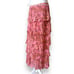 NWT ALEXIS Fleura Printed Pleated Georgette Midi Skirt In Pink Floral Print XL