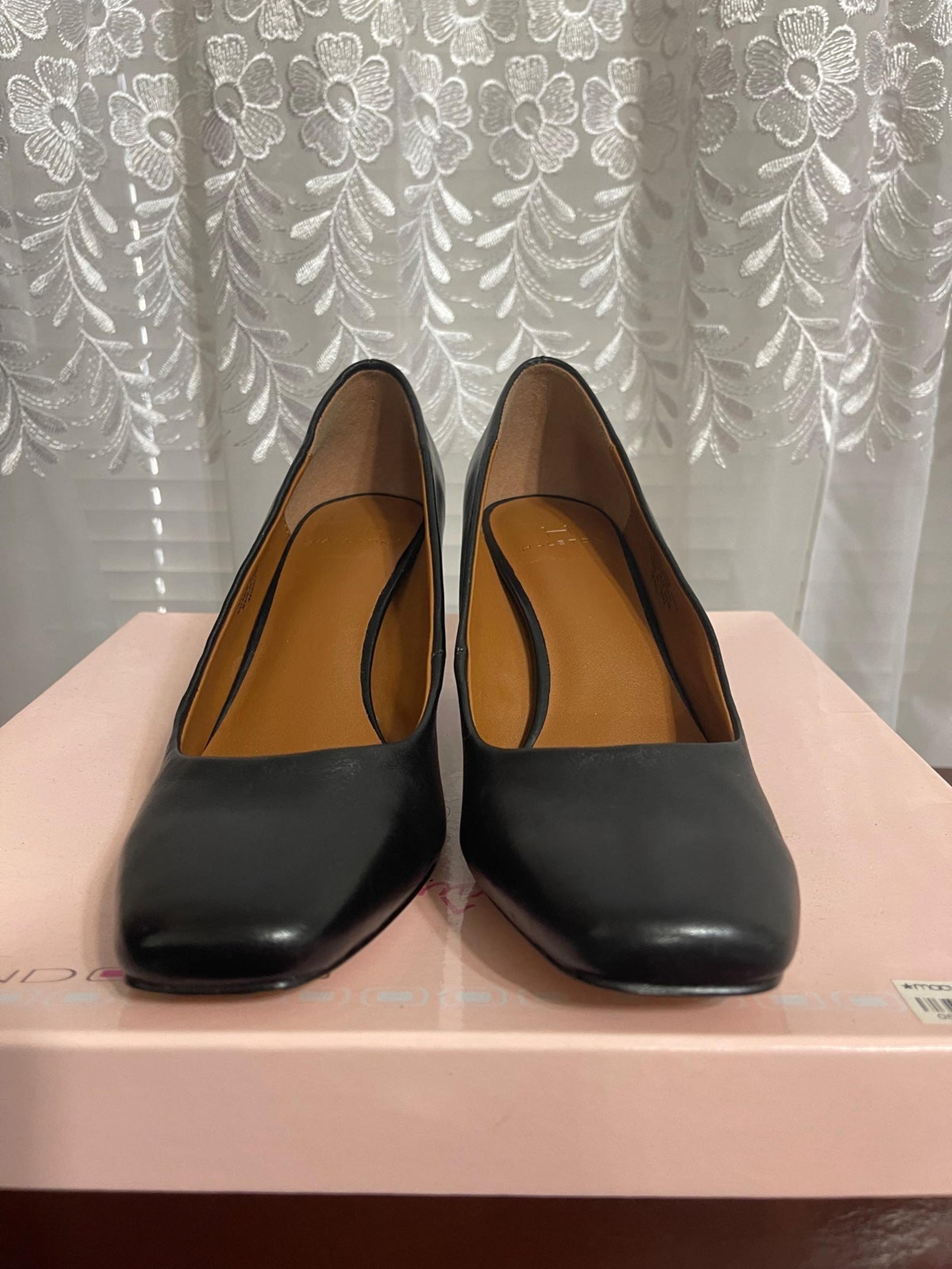 H by Halston leather/man made upper heels . Whitney 6M