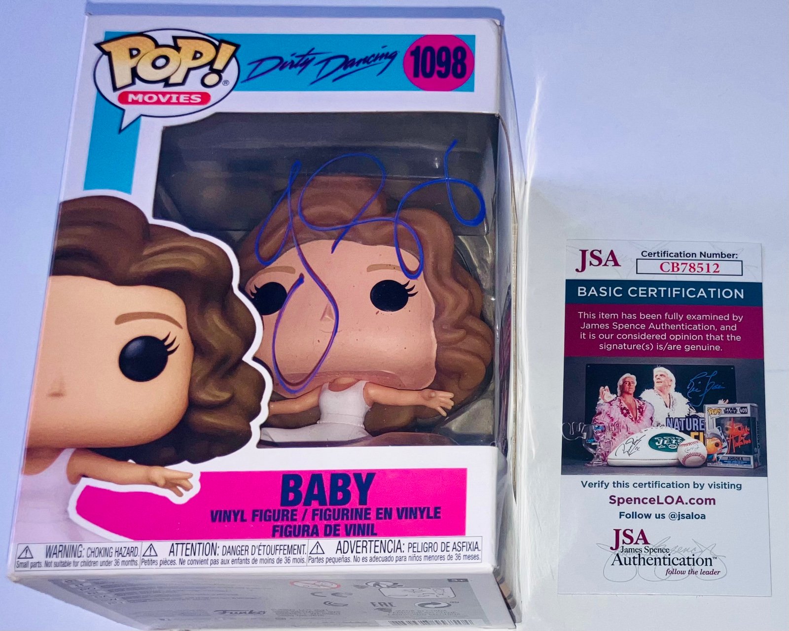 JENNIFER GREY SIGNED AUTOGRAPHED BABY DIRTY DANCING FUNKO POP #1098 JSA COA RARE