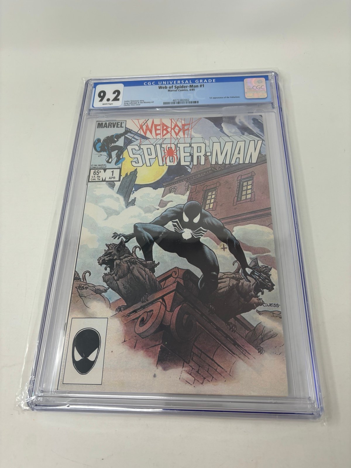 Web of Spider-Man (1985) #1 - CGC 9.2 - 1st appearance of the Vulturions