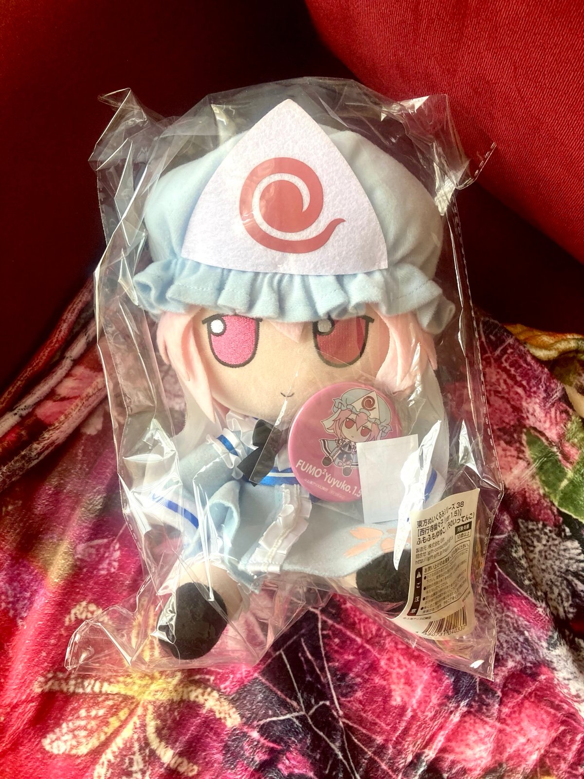 Touhou Project Yuyuko Saigyouji Fumo 1.5 Series 38 W/Button Badge
