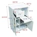 Lewiston White Kitchen Storage Cabinet, 1 Drawer 2 Doors & Shelves
