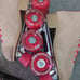 Candi Girl peach suede roller skates size 7 adult