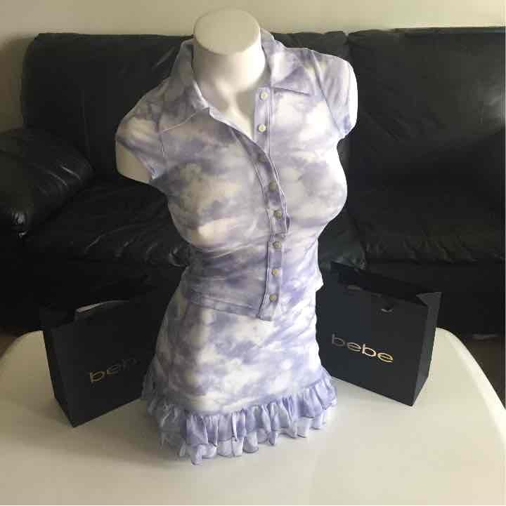 bebe Tye dye two piece dress