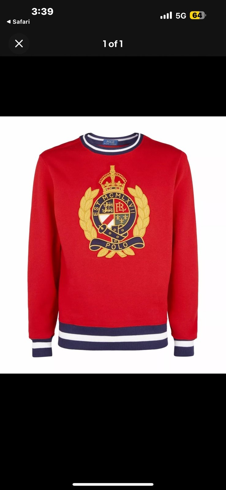 Ralph Lauren, crest sweatshirt