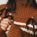 Anthropologie Maeve Turtle Neck Balloon Sleeve Chunky Bow Sweater, Size 1X
