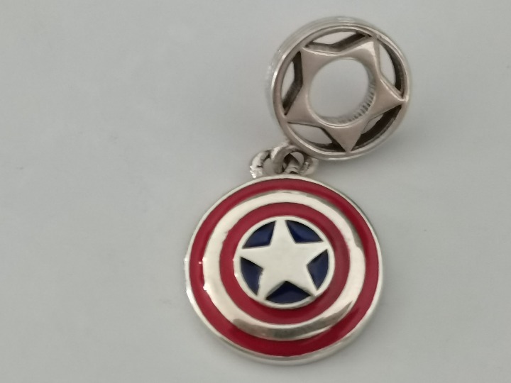 Pandora Avengers Team America Shield Pendant