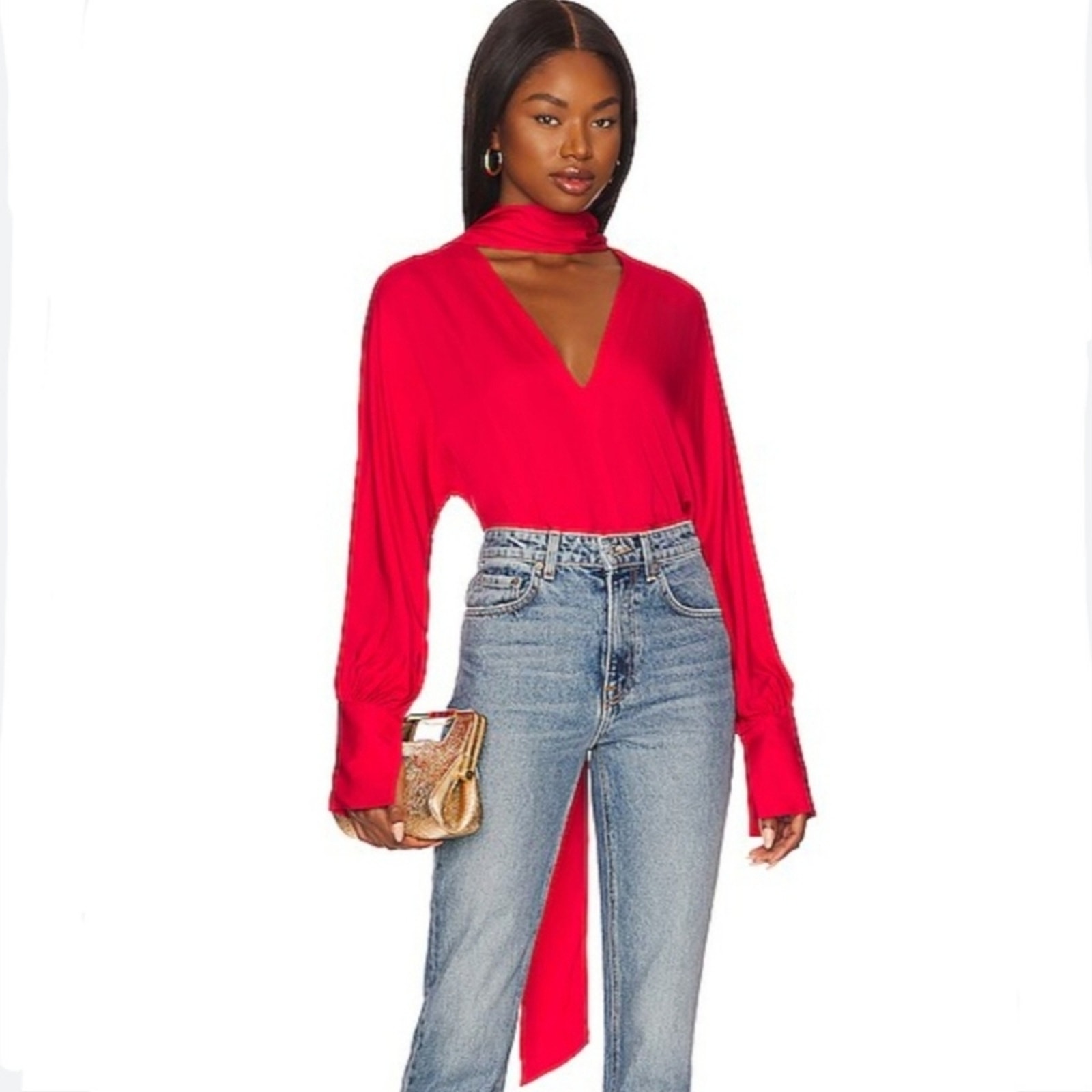 L'Academie Malin Top in Bright Red Small