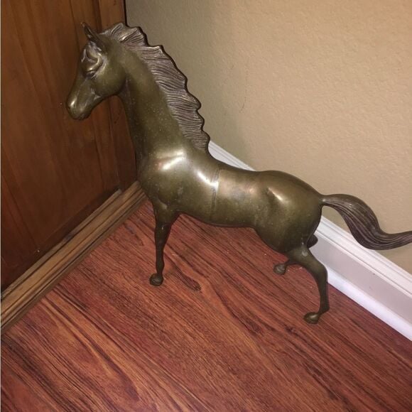 Vintage Bronze Metal Horse Western Antique Collectible Ranch Cowboy Rodeo