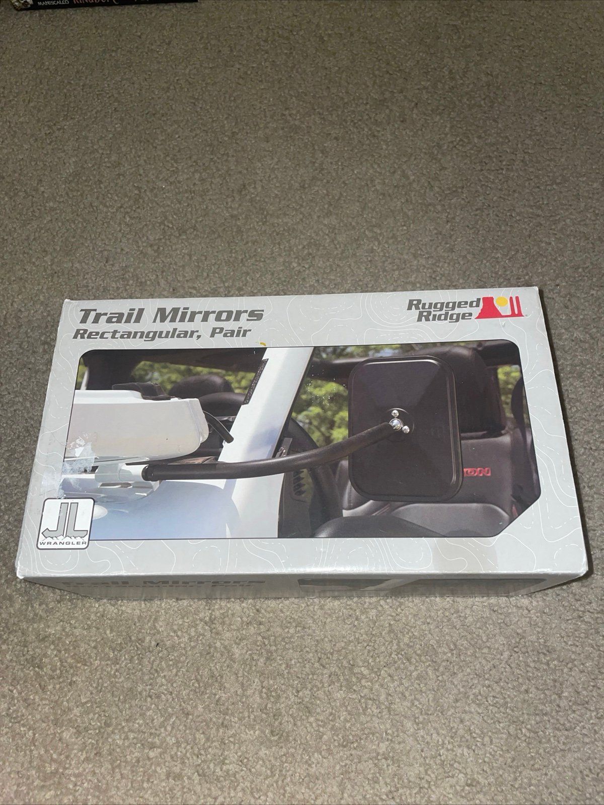 Rugged Ridge 11025.26 Rectangular Trail Mirror Kit (JL)