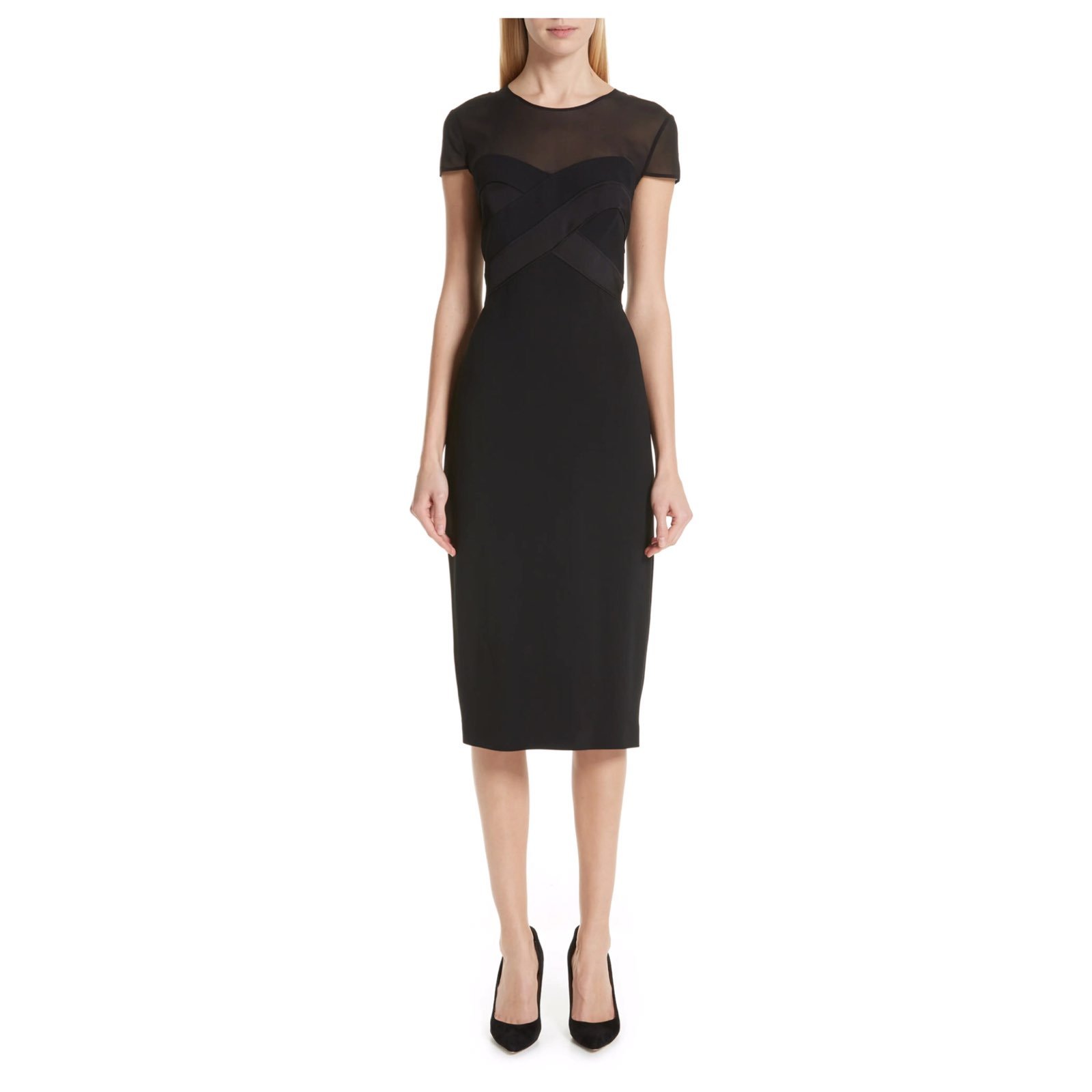 NEW MaxMara Black Bracco Midi Dress