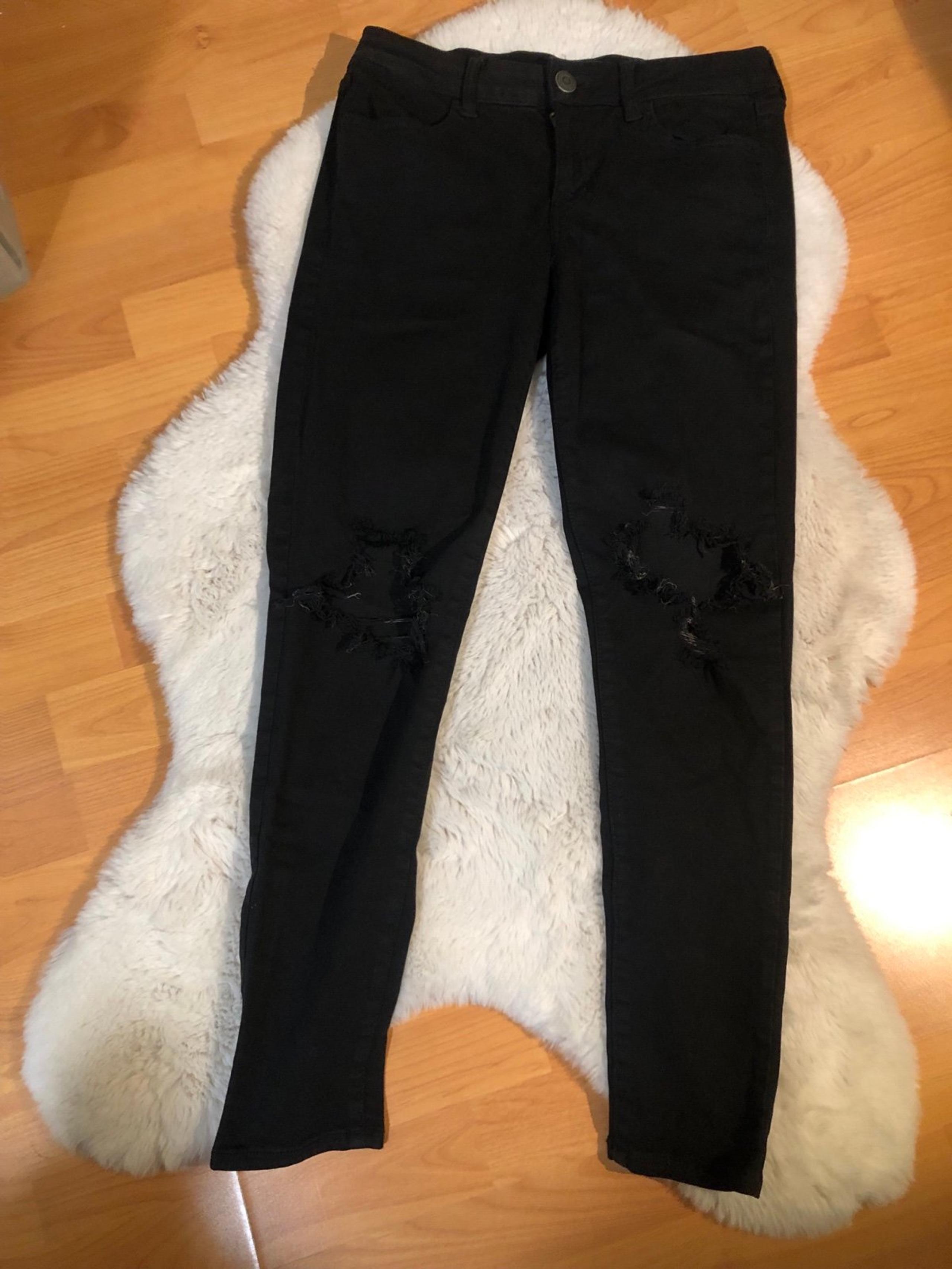 American Eagle Distressed Ripped jeans Jeggings Size 8 Regular