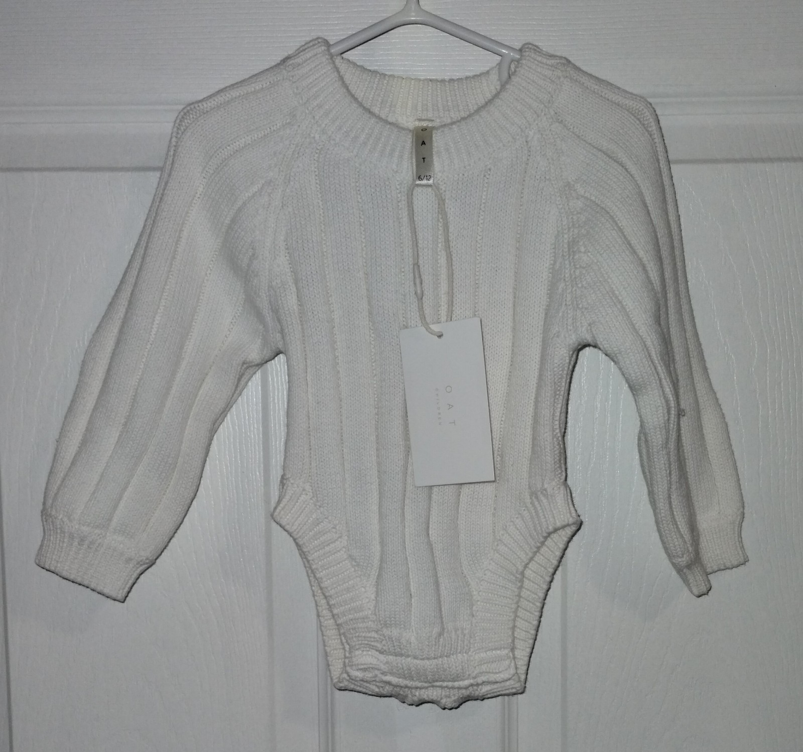 Oat Co Wide Rib Cotton Knit Bodysuit 6-12